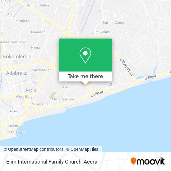 Elim International Family Church map