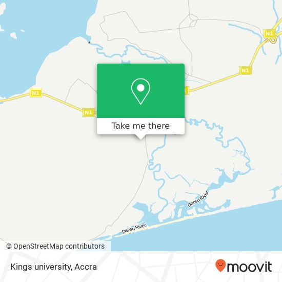 Kings university map