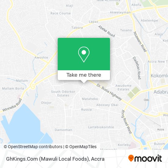 GhKings.Com (Mawuli Local Foods) map