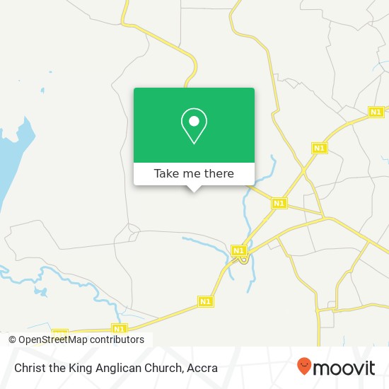 Christ the King Anglican Church map
