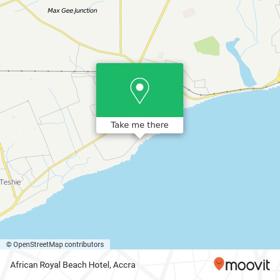African Royal Beach Hotel map