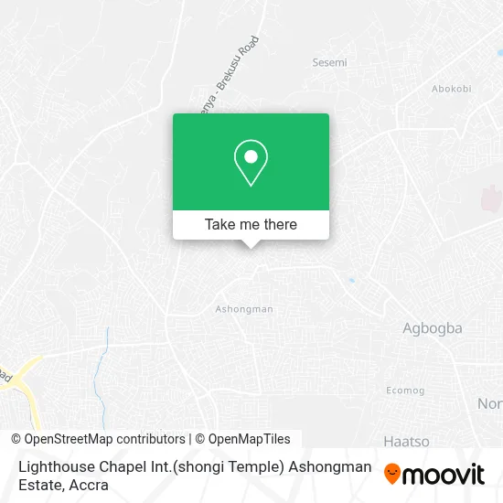 Lighthouse Chapel Int.(shongi Temple) Ashongman Estate map