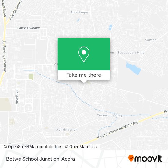 Botwe School Junction map