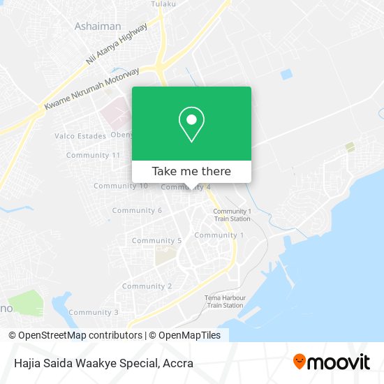 Hajia Saida Waakye Special map