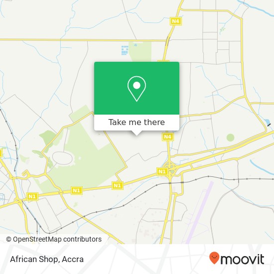 African Shop map