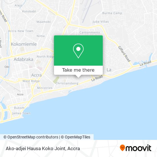 Ako-adjei Hausa Koko Joint map