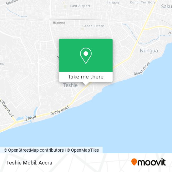 Teshie Mobil map