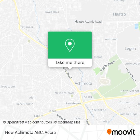 New Achimota ABC map