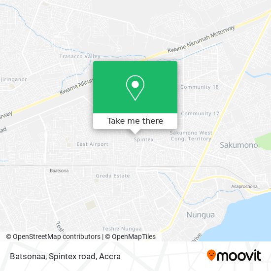 Batsonaa, Spintex road map