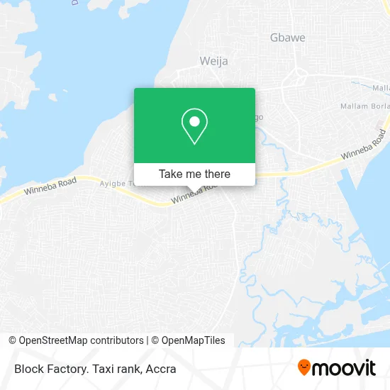 Block Factory. Taxi rank map