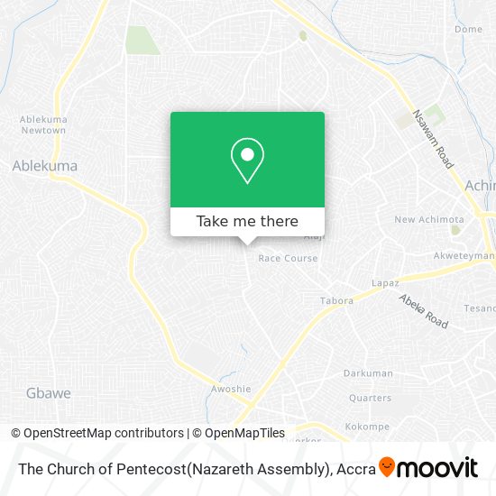 The Church of Pentecost(Nazareth Assembly) map