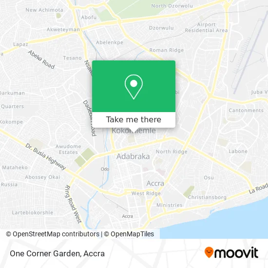 One Corner Garden map