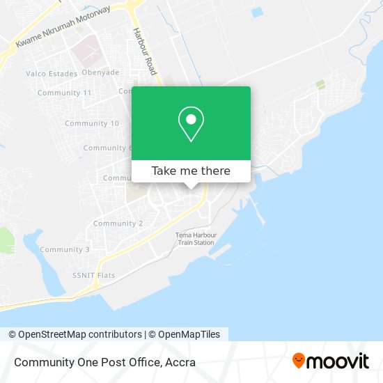 Community One Post Office map