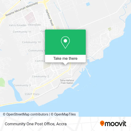 Community One Post Office map