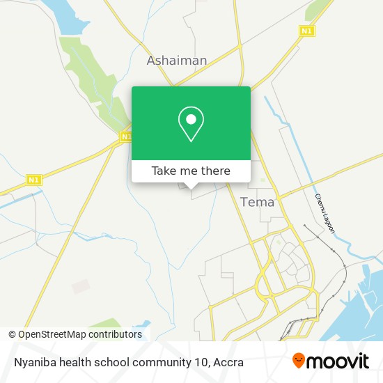 Nyaniba health school community 10 map