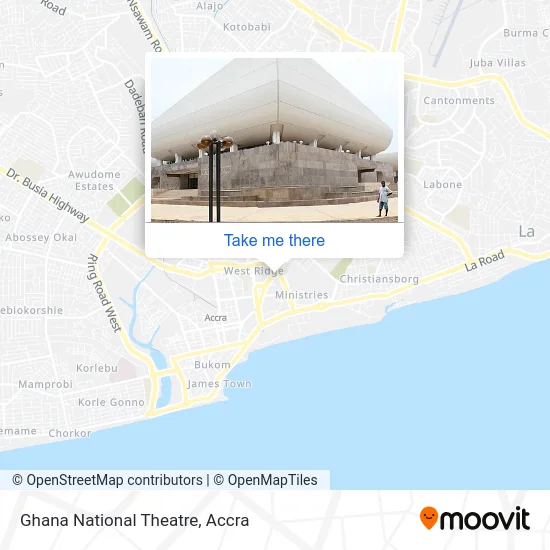 Ghana National Theatre map