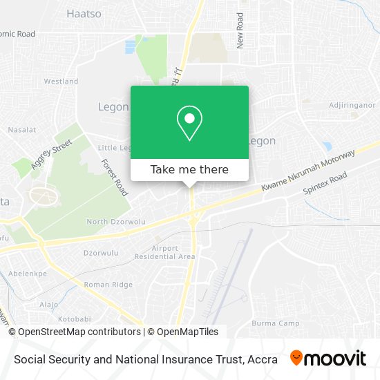Social Security and National Insurance Trust map
