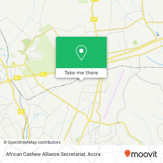 African Cashew Alliance Secretariat map