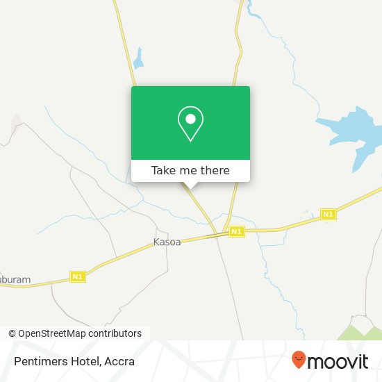 Pentimers Hotel map