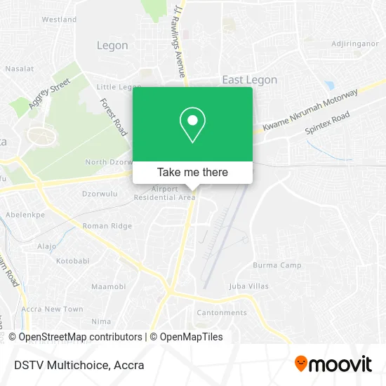 DSTV Multichoice map