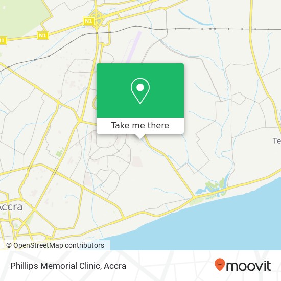 Phillips Memorial Clinic map