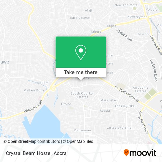 Crystal Beam Hostel map