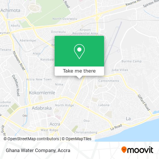 Ghana Water Company map