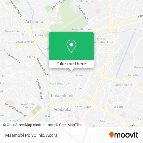 Maamobi PolyClinic map