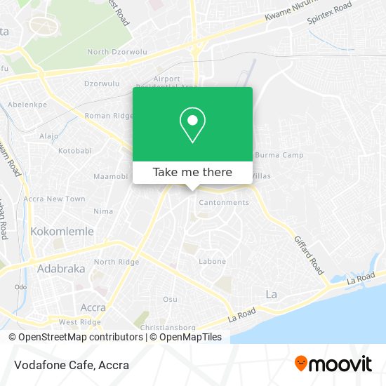 Vodafone Cafe map