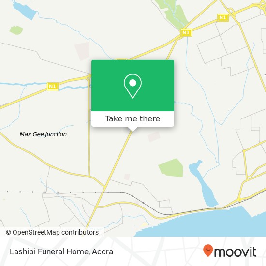Lashibi Funeral Home map