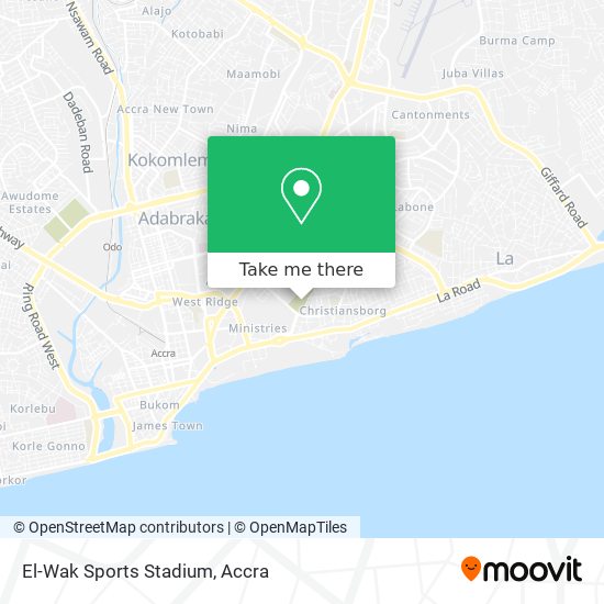 El-Wak Sports Stadium map