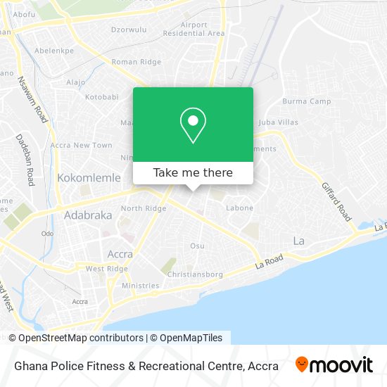 Ghana Police Fitness & Recreational Centre map