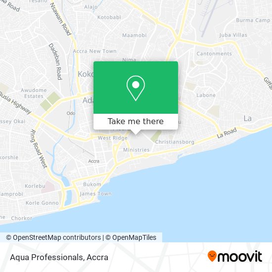 Aqua Professionals map