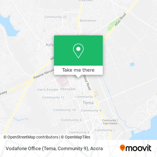 Vodafone Office (Tema, Community 9) map