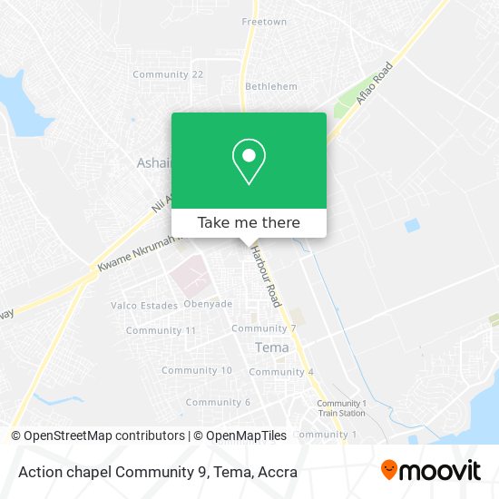 Action chapel Community 9, Tema map