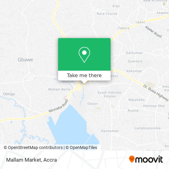 Mallam Market map