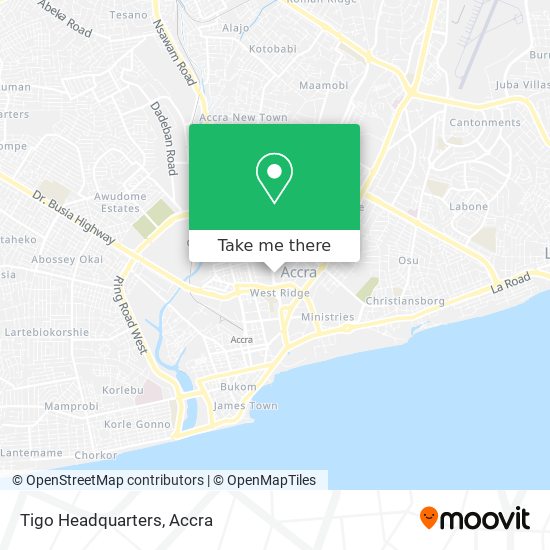 Tigo Headquarters map