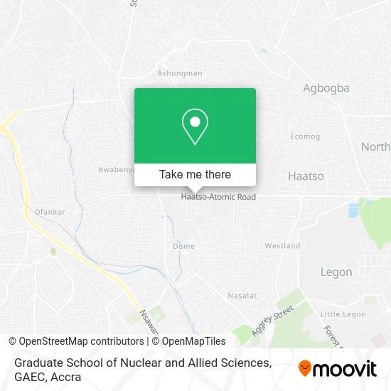 Graduate School of Nuclear and Allied Sciences, GAEC map