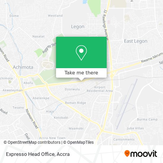 Expresso Head Office map
