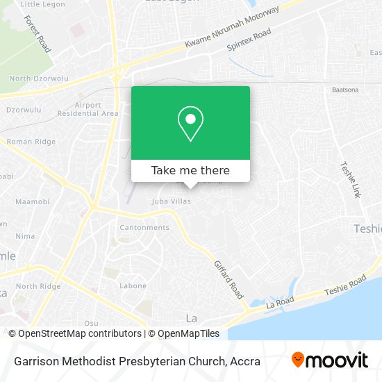 Garrison Methodist Presbyterian Church map
