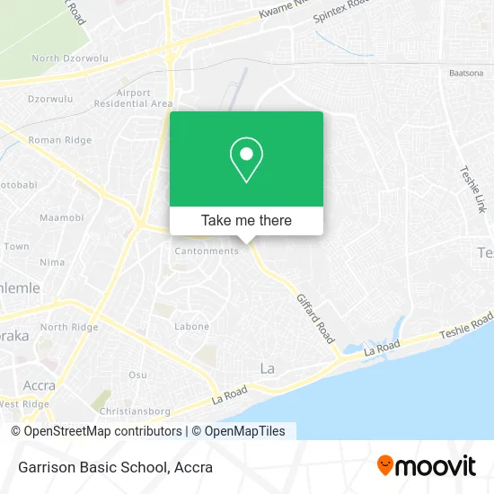 Garrison Basic School map