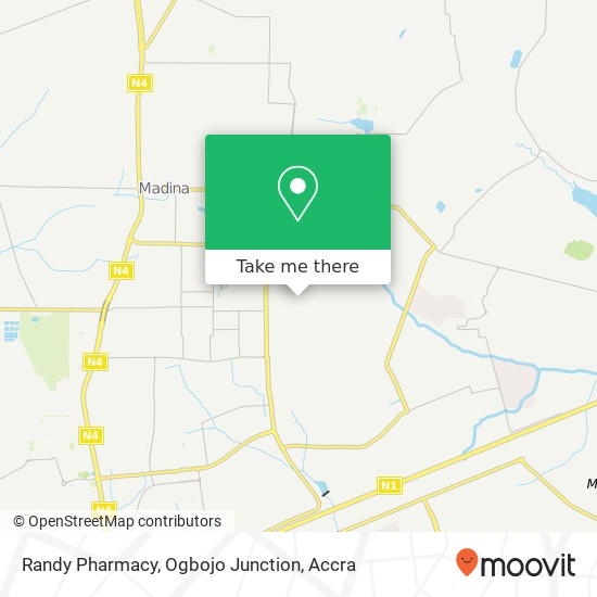 Randy Pharmacy, Ogbojo Junction map