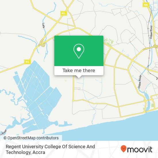 Regent University College Of Science And Technology map