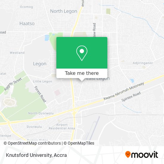 Knutsford University map