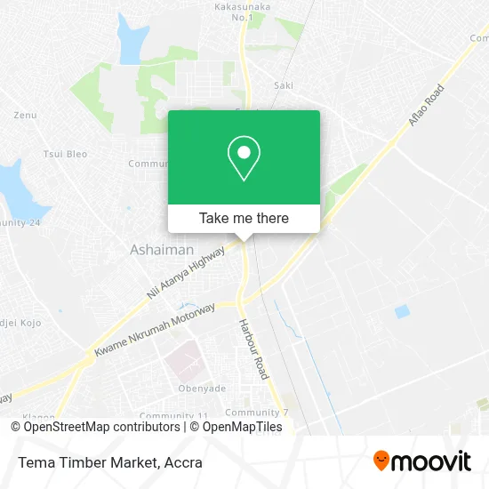 Tema Timber Market map