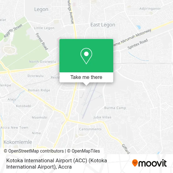 Kotoka International Airport (ACC) (Kotoka International Airport) map