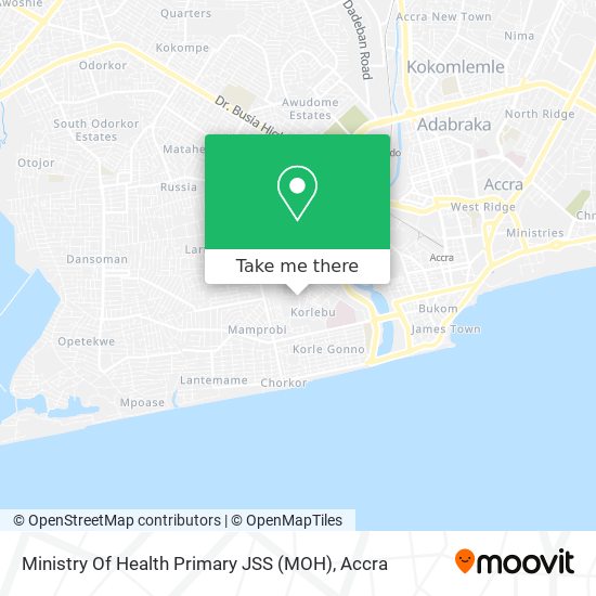Ministry Of Health Primary JSS (MOH) map