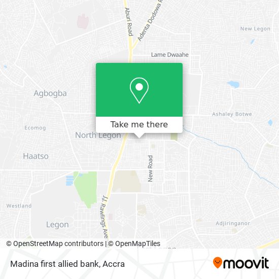 Madina first allied bank map