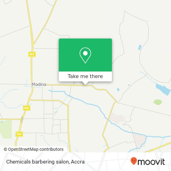 Chemicals barbering salon map