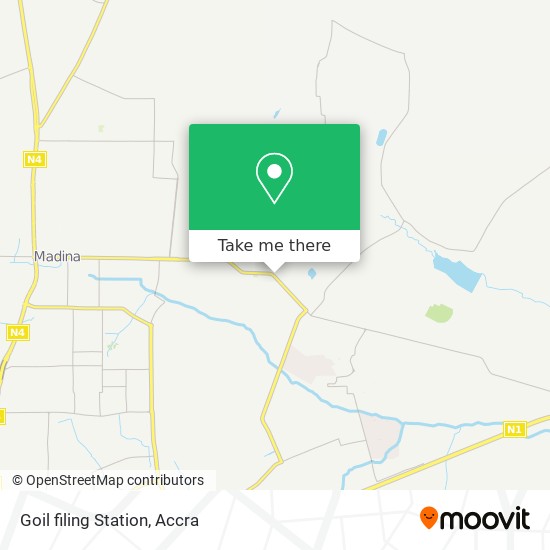 Goil filing Station map